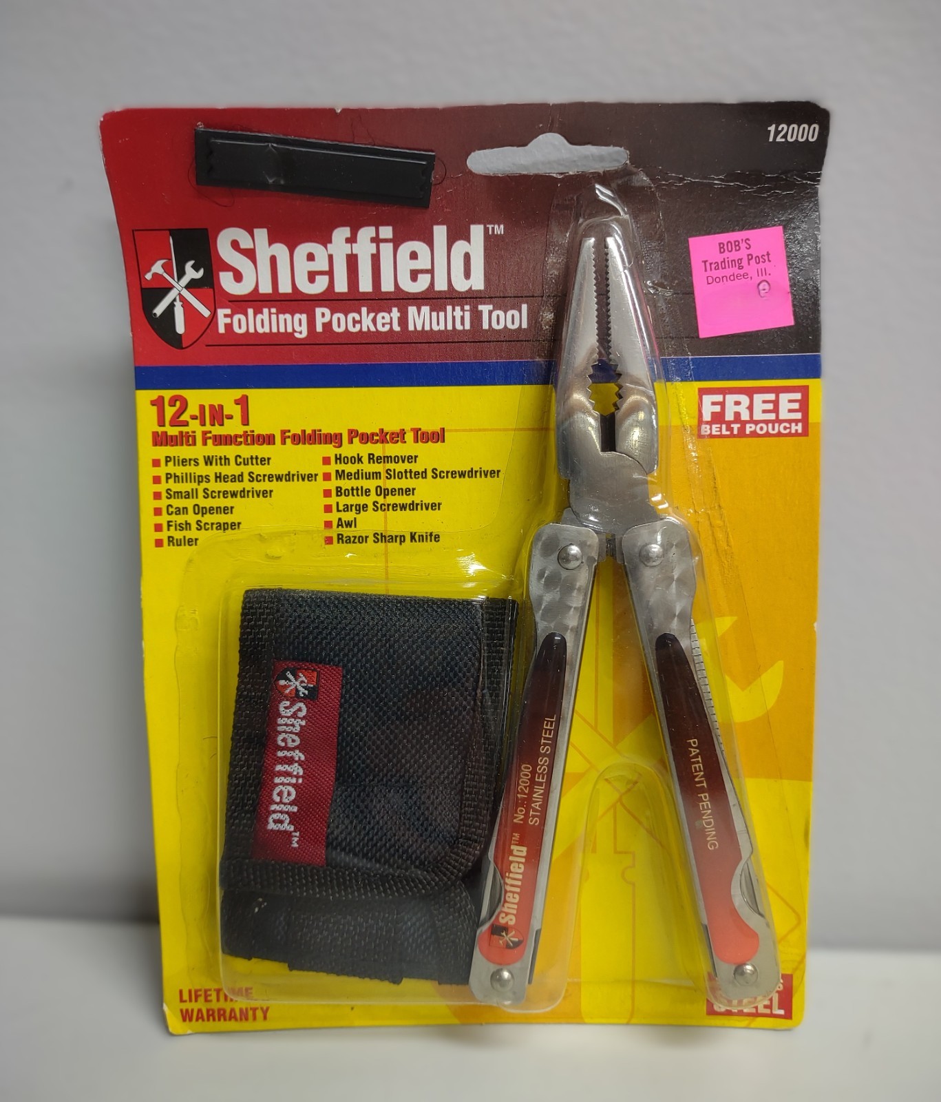 Sheffield Folding Pocket Multi Tool 12-IN-1