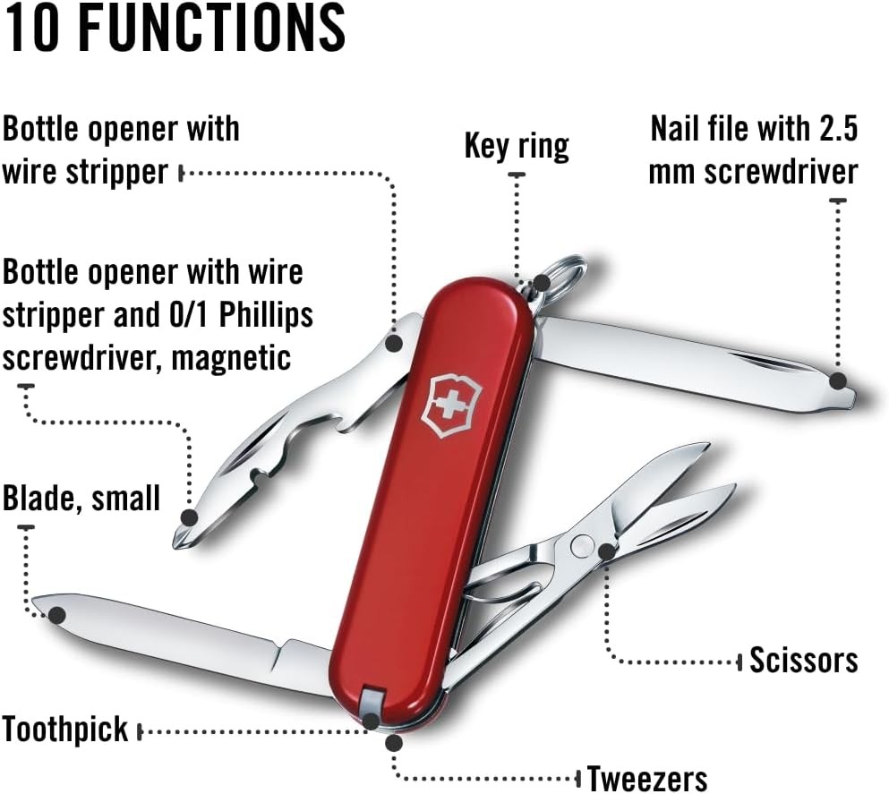 Multitool Pocket Knife With Magnetic Screwdriver And Scissors Everyday Carry