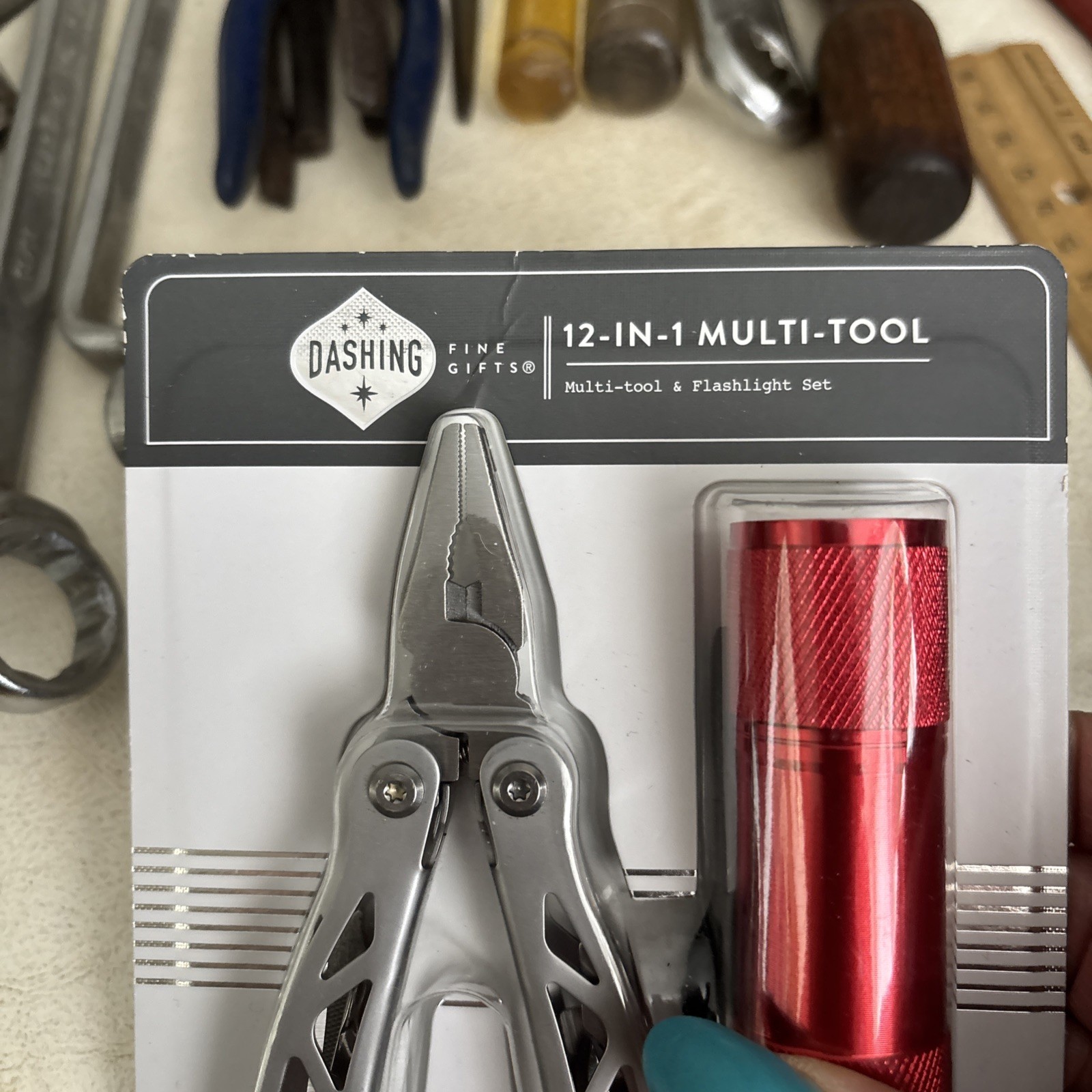 Dashing 12 In 1 Multi Tool With Red Flashlight