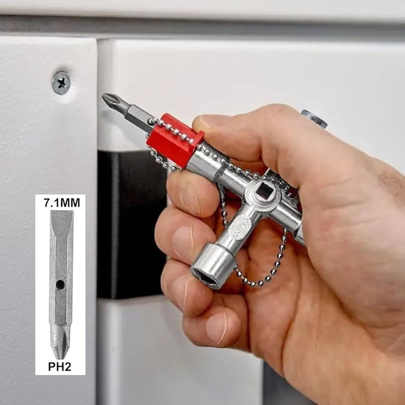 Durable Multifunctional Sillcock Key Zinc Alloy Water Control Tool Emergency Use