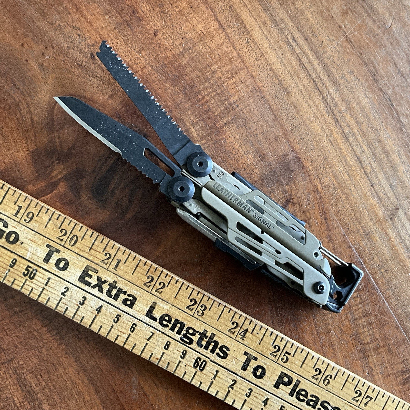 Leatherman Signal Multi-Tool Coyote Tan With Sheath Jan 2025 Date Code (0125)