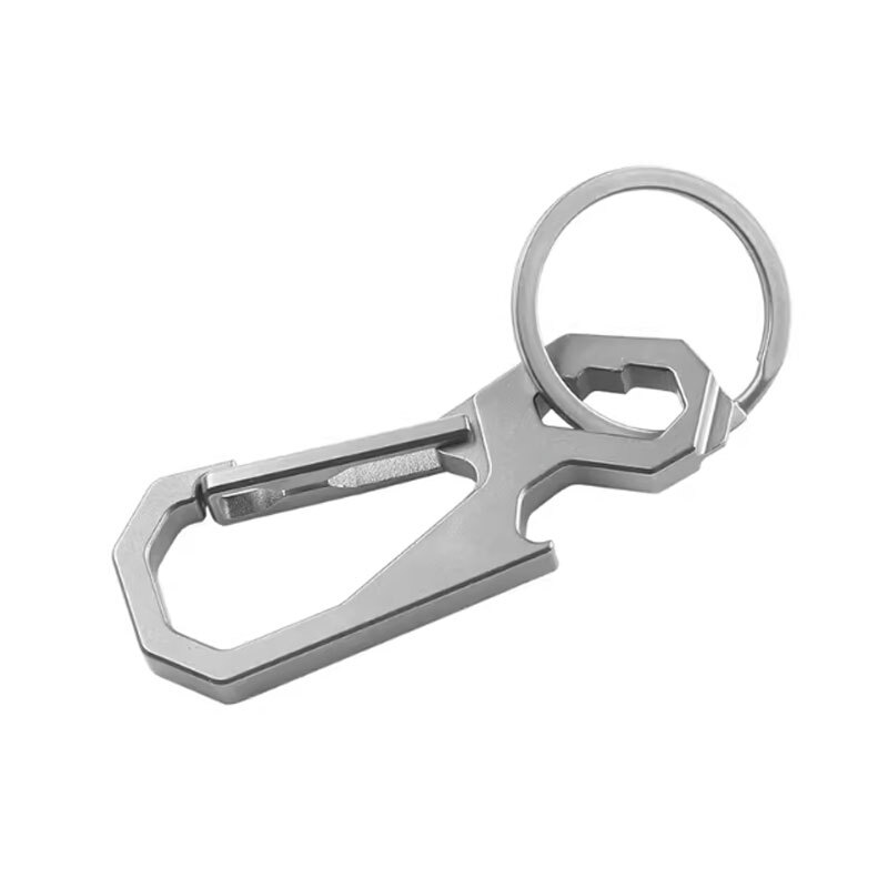 New EDC Titanium Alloy Key chain Carabiner Opener Multi Tool Portable Outdoor
