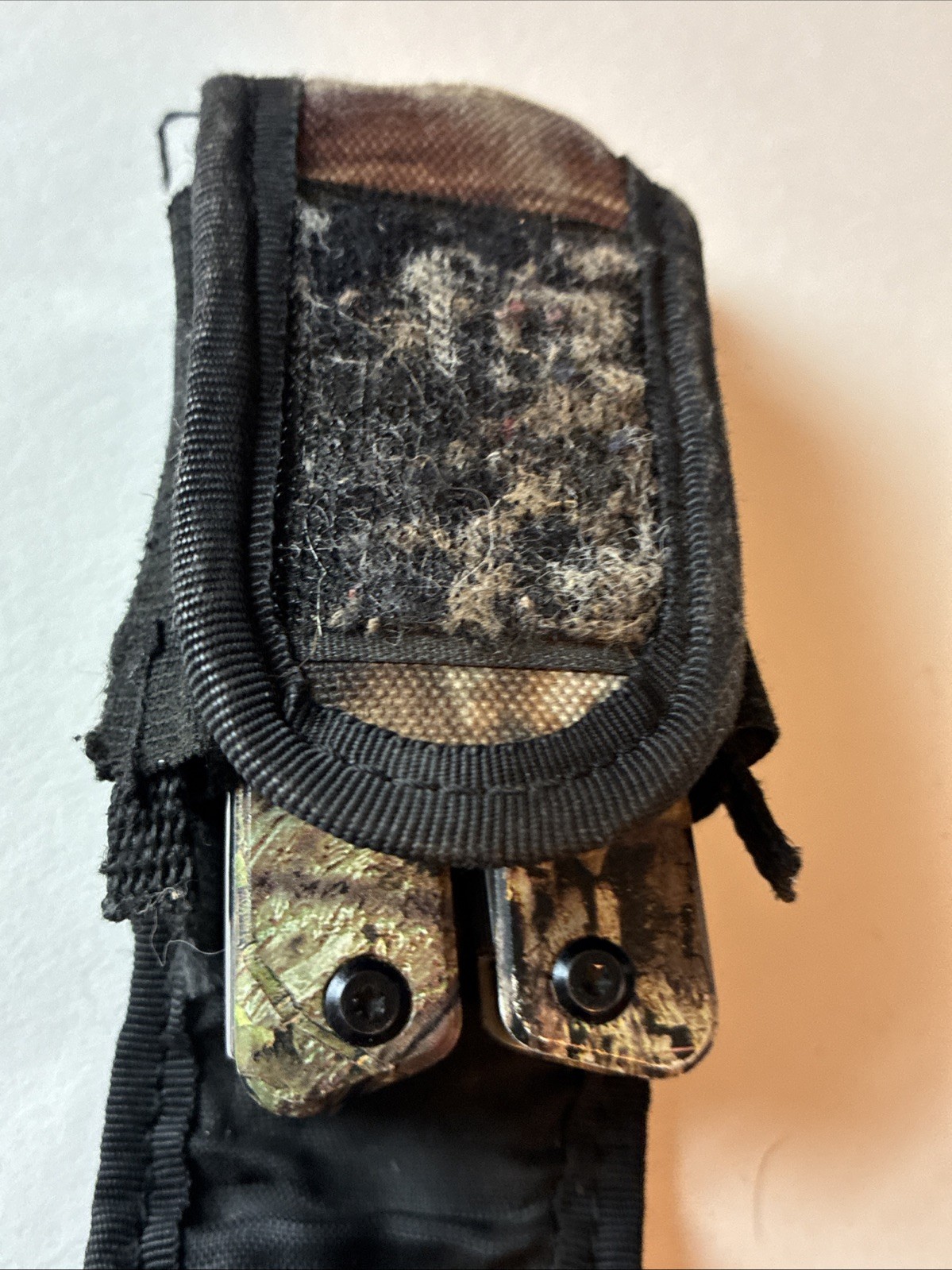 Mossy Oak 13-in-1 Multi-tool Pliers Folding Pocket Tool w/Sheath READ