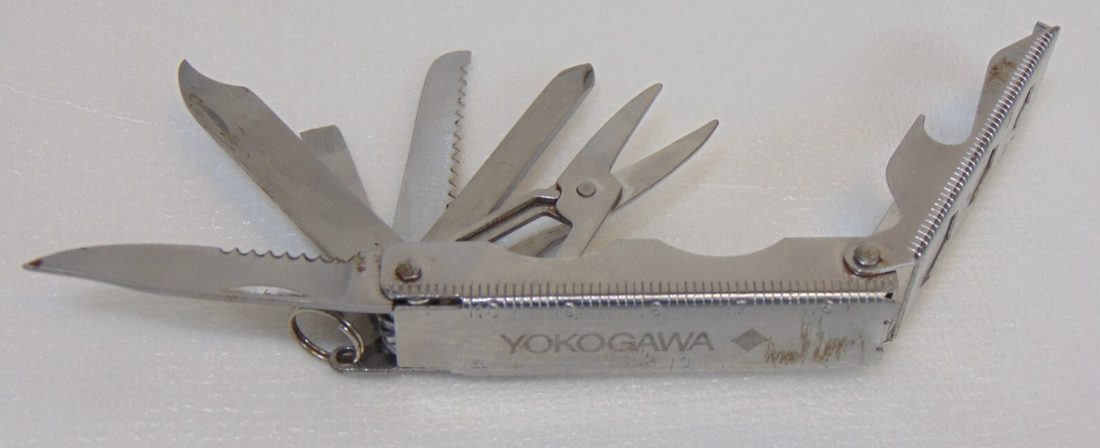 Coast Micro Multi-tool Yokogawa Advertising Fish Tool 9 Tools Silver Keyring