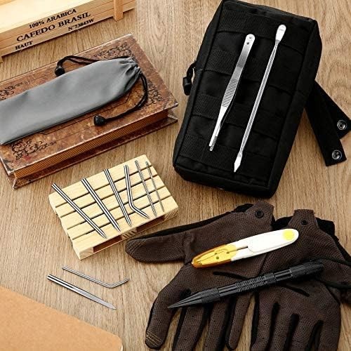 Juego de 12 piezas de herramientas para nudos de acero inoxidable para paracord