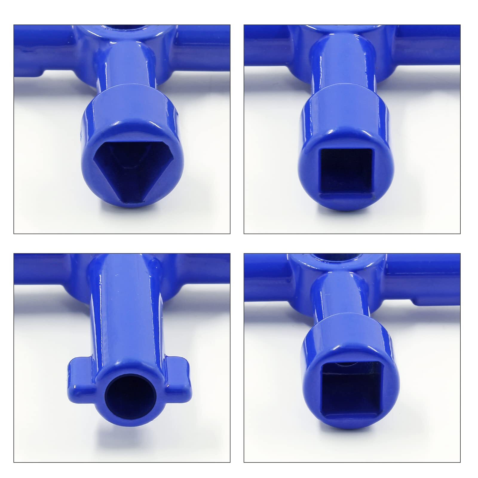 3 PCS 4-Way Multi-Functional Utilities Key for Electric Cabinet Water Valve