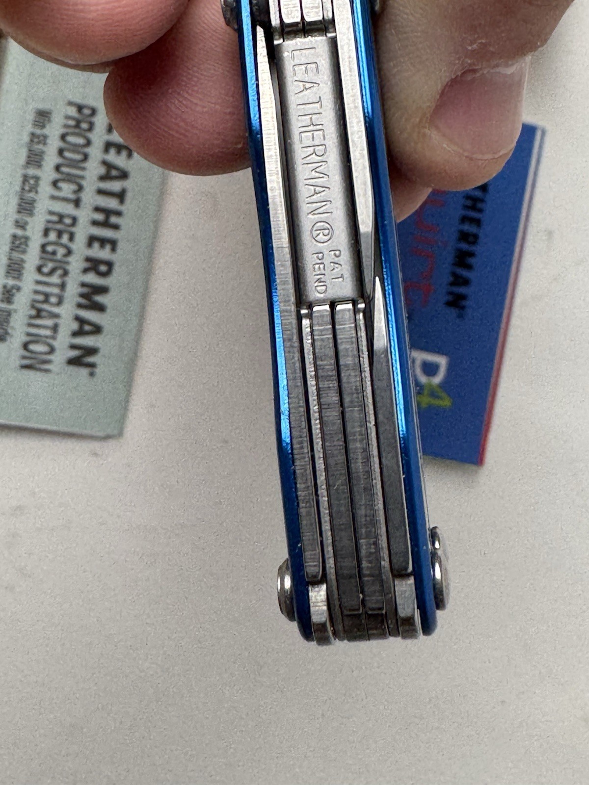 New Old Stock NOS Leatherman Squirt P4 Multi-Tool Blue NIB Free Shipping