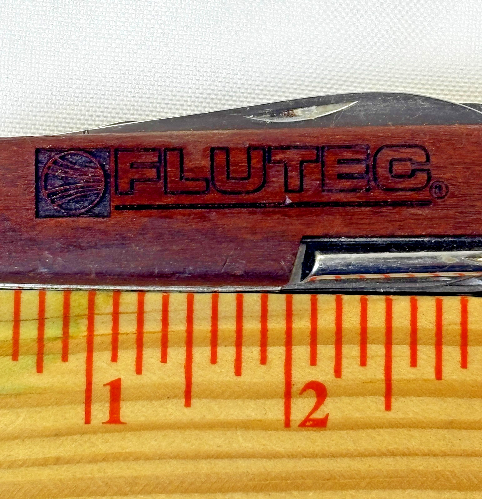 Flutec Wood Swiss Army Knife 3.5 inch 11 Tool