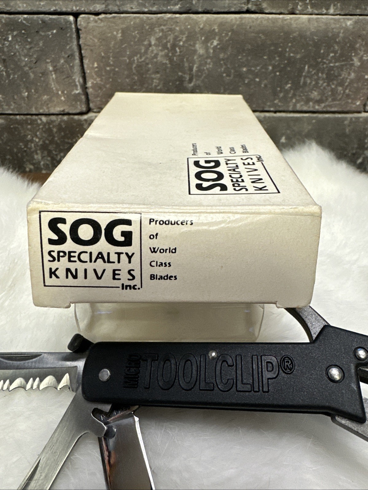 SOG The Micro ToolClip Multi Tool Clip Knife NOS Seki Japan Made With Box 1990s