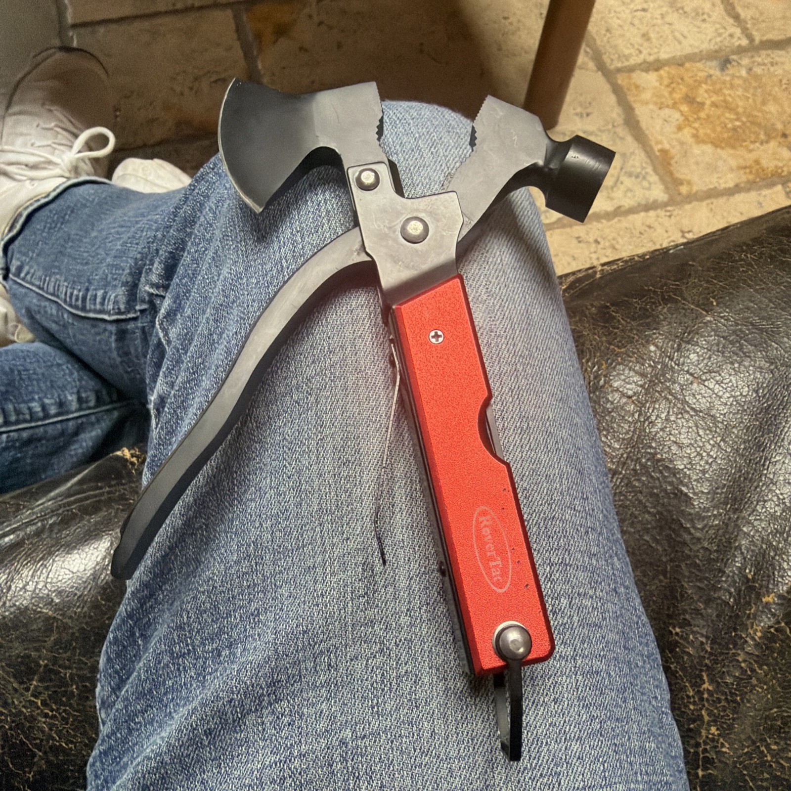Rovertac Multi Tool Hammer Saw Axe Knife Wire Cutter Pliers Wrench Screwdriver +