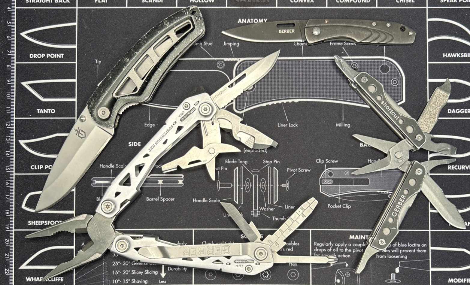Gerber Suspension NXT / Cohort/ Shortcut/ STL 2.0 Knives & Multitools Lot Of 4