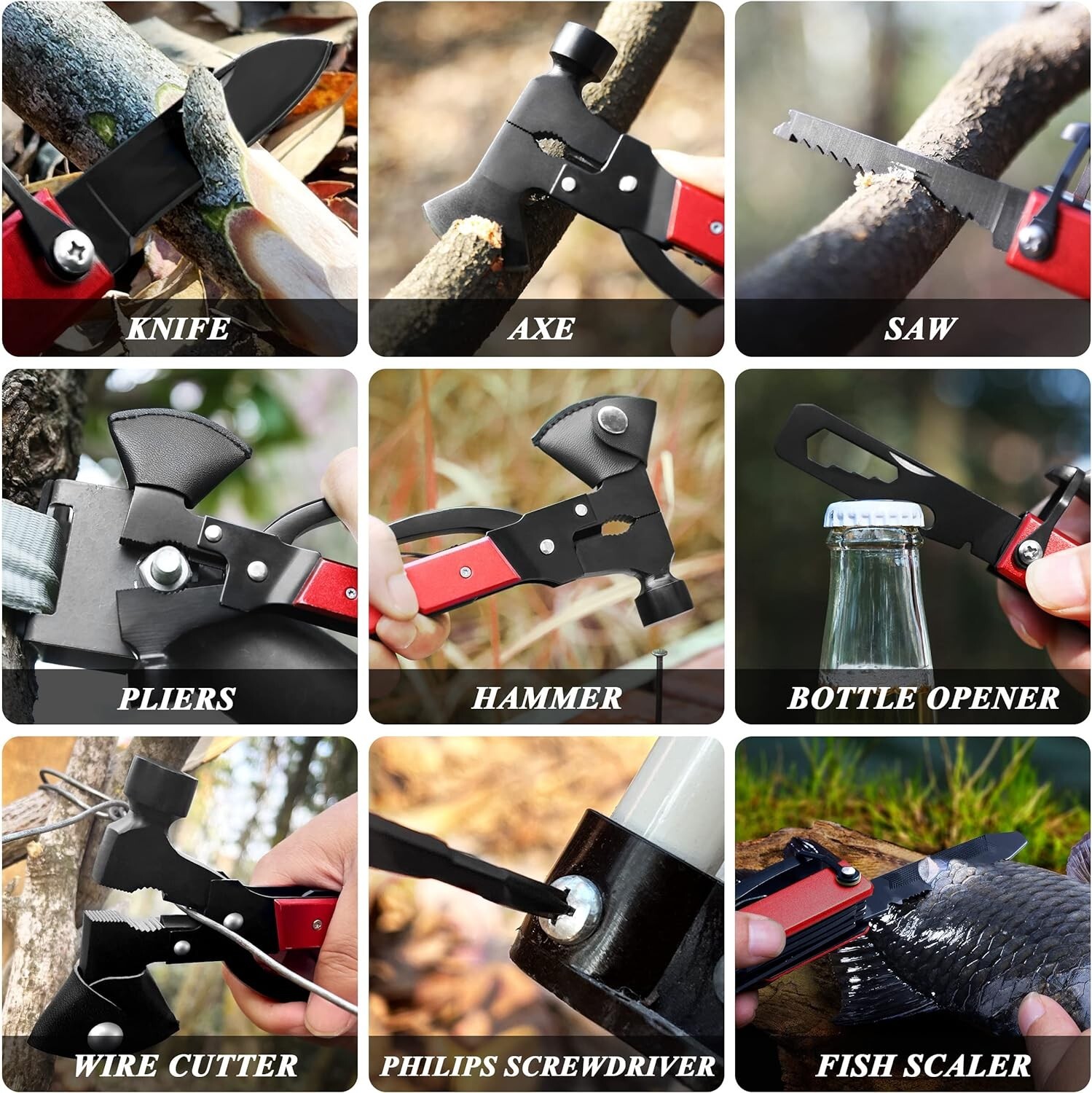 Lifetime Warranty Camping Axe Hatchet Multitool – Outdoor Enthusiasts’ Choice