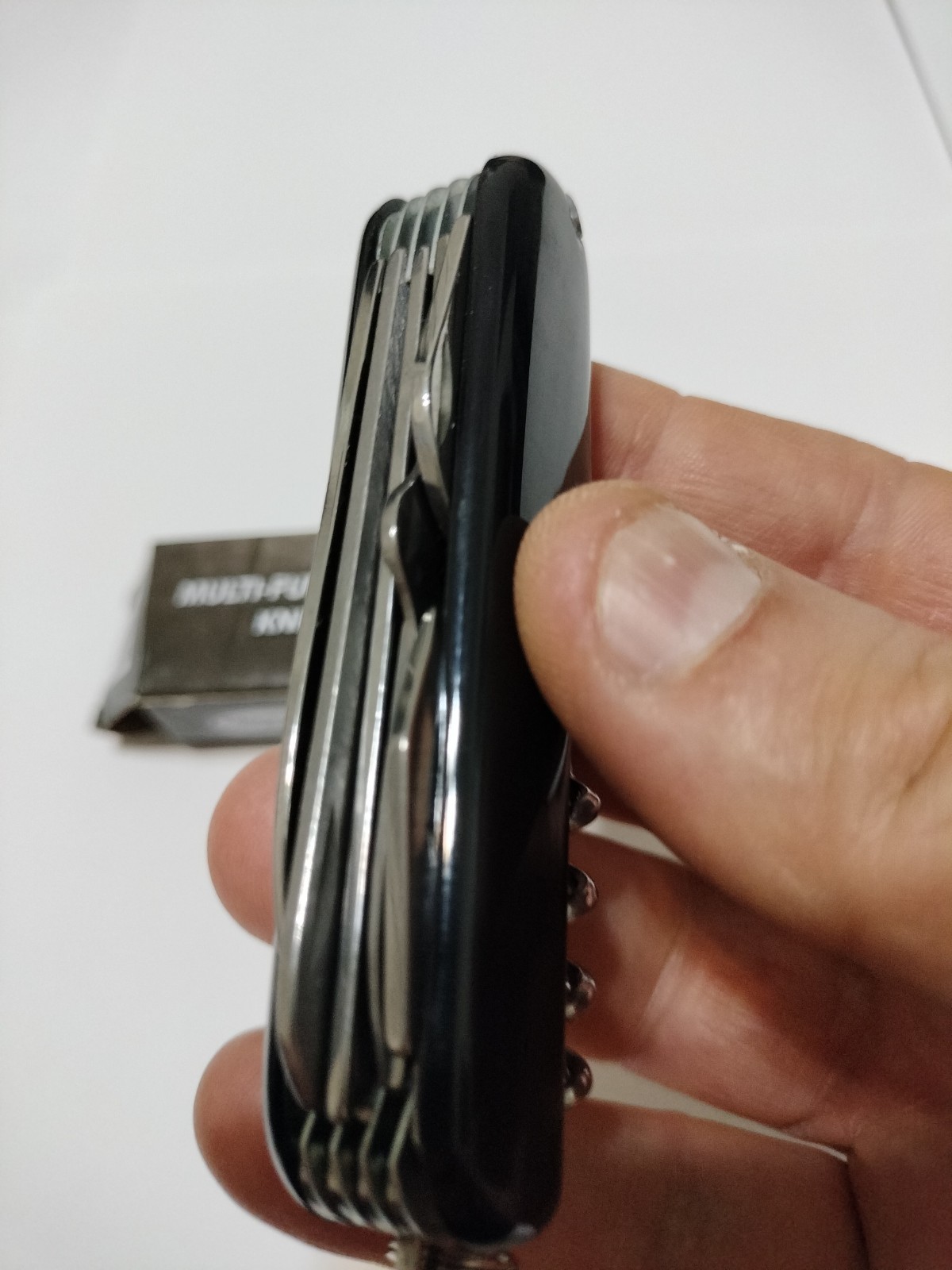 MULTIFUNCTION POCKET KNIFE STAINLESS STEEL UP TO 10 TOOLS NEW IN BOX .
