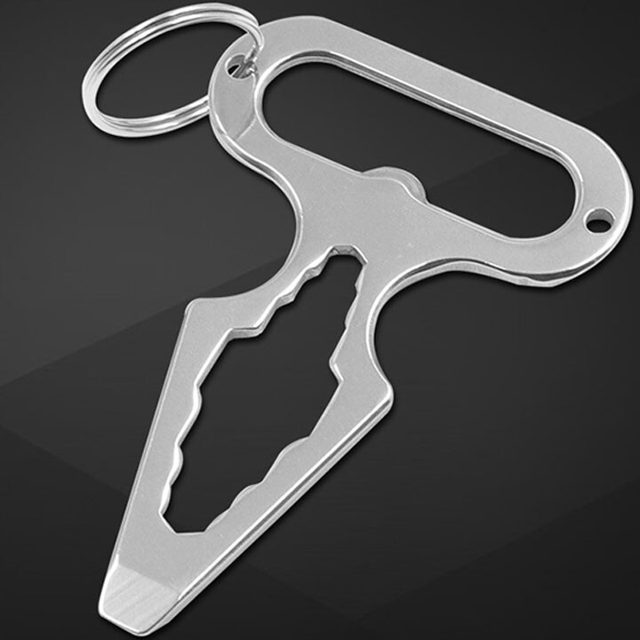 Stainless Steel Keychain Wrench For Necessary Infected Outdoor/ Indoor Surfaces