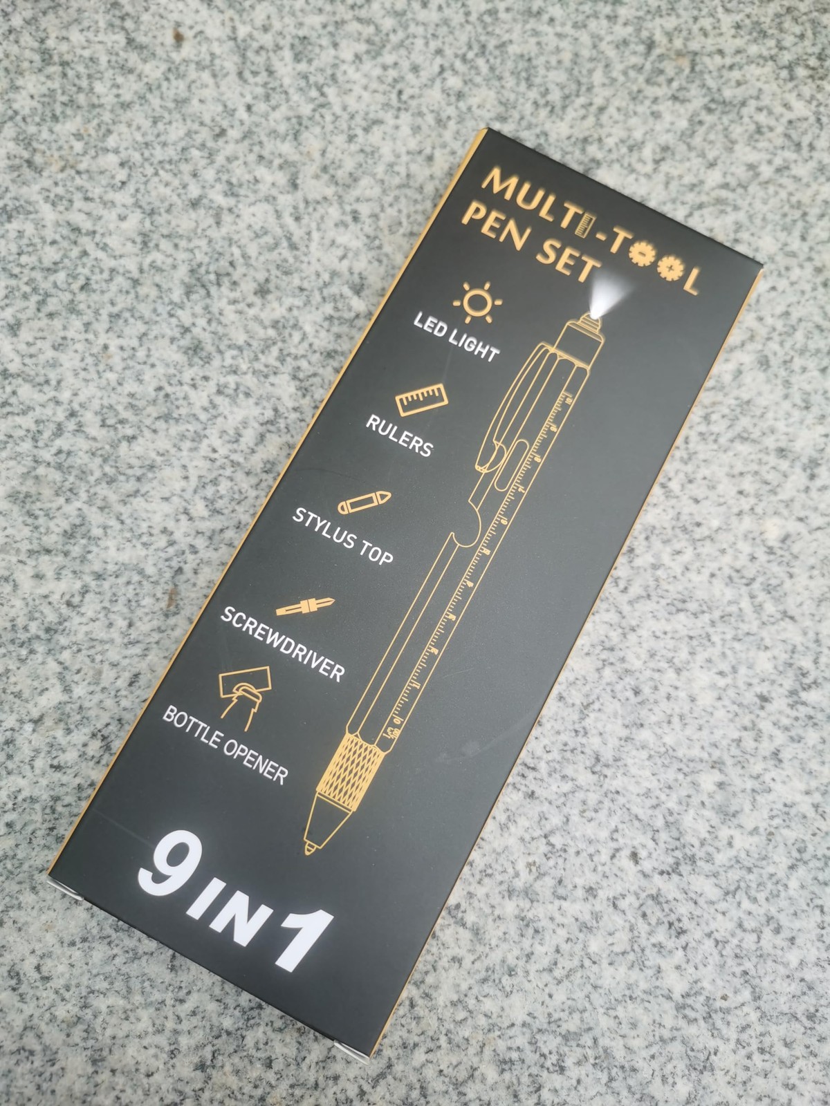 9 in 1 Multitool Pen, Stocking Stuffers Gifts Unique Christmas Birthday Multi…