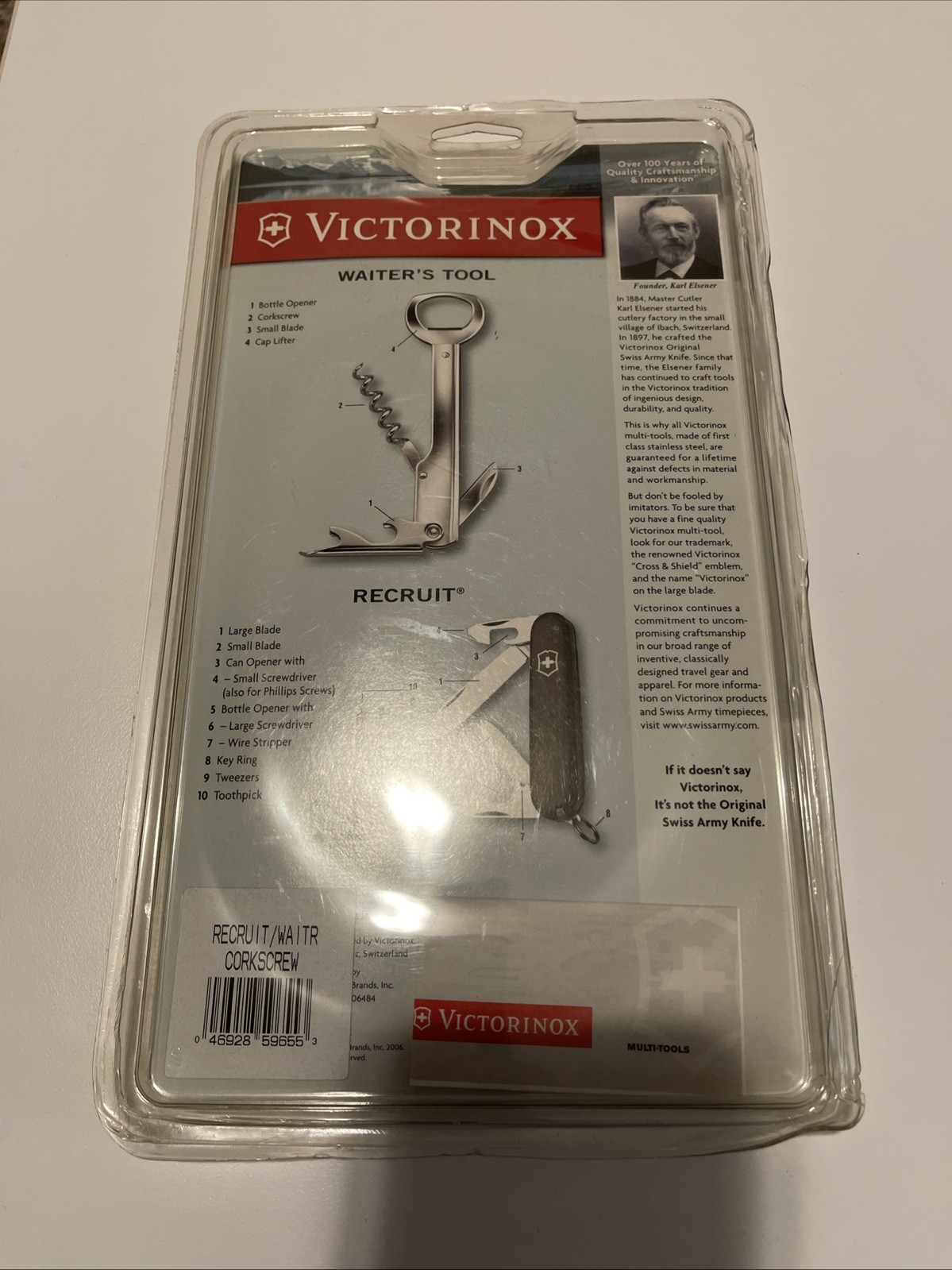 Brand New Recruit VICTORINOX Swiss Army Knife + Waiter’s Tool 10 Function Tool