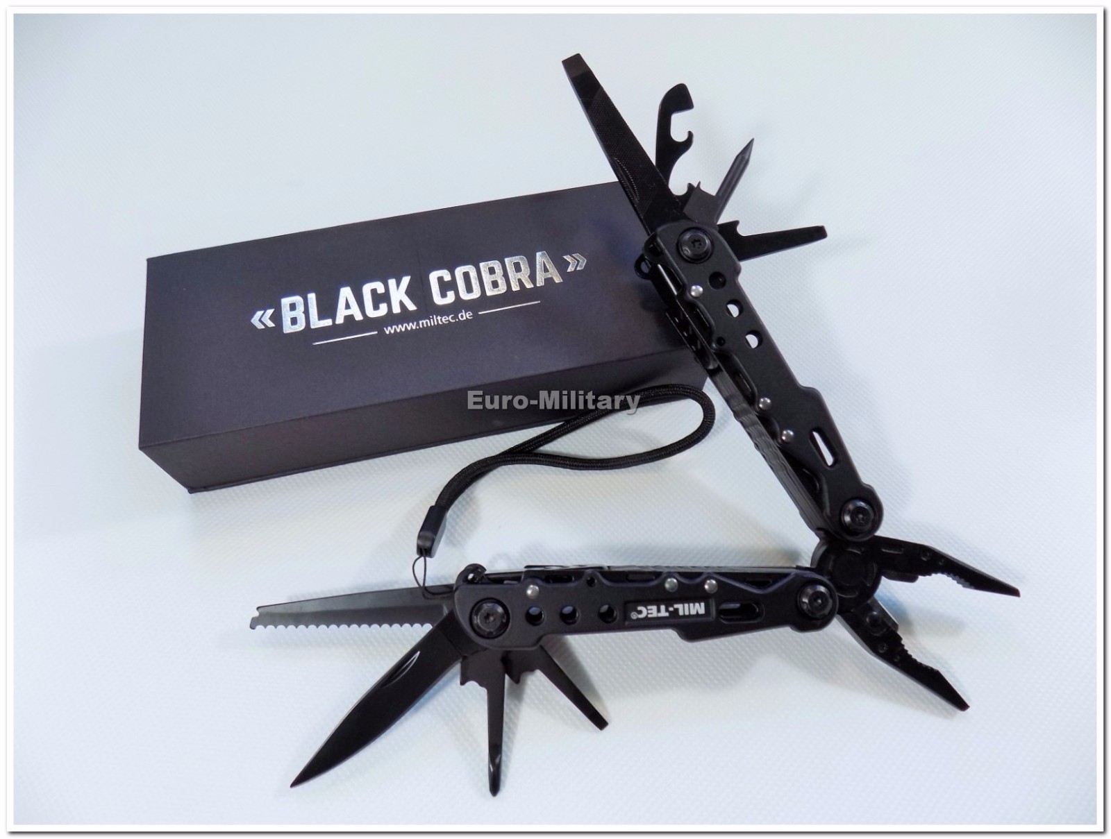 Professional Survival Multi Tool BLACK COBRA 9 Tools – New Model – Factory New