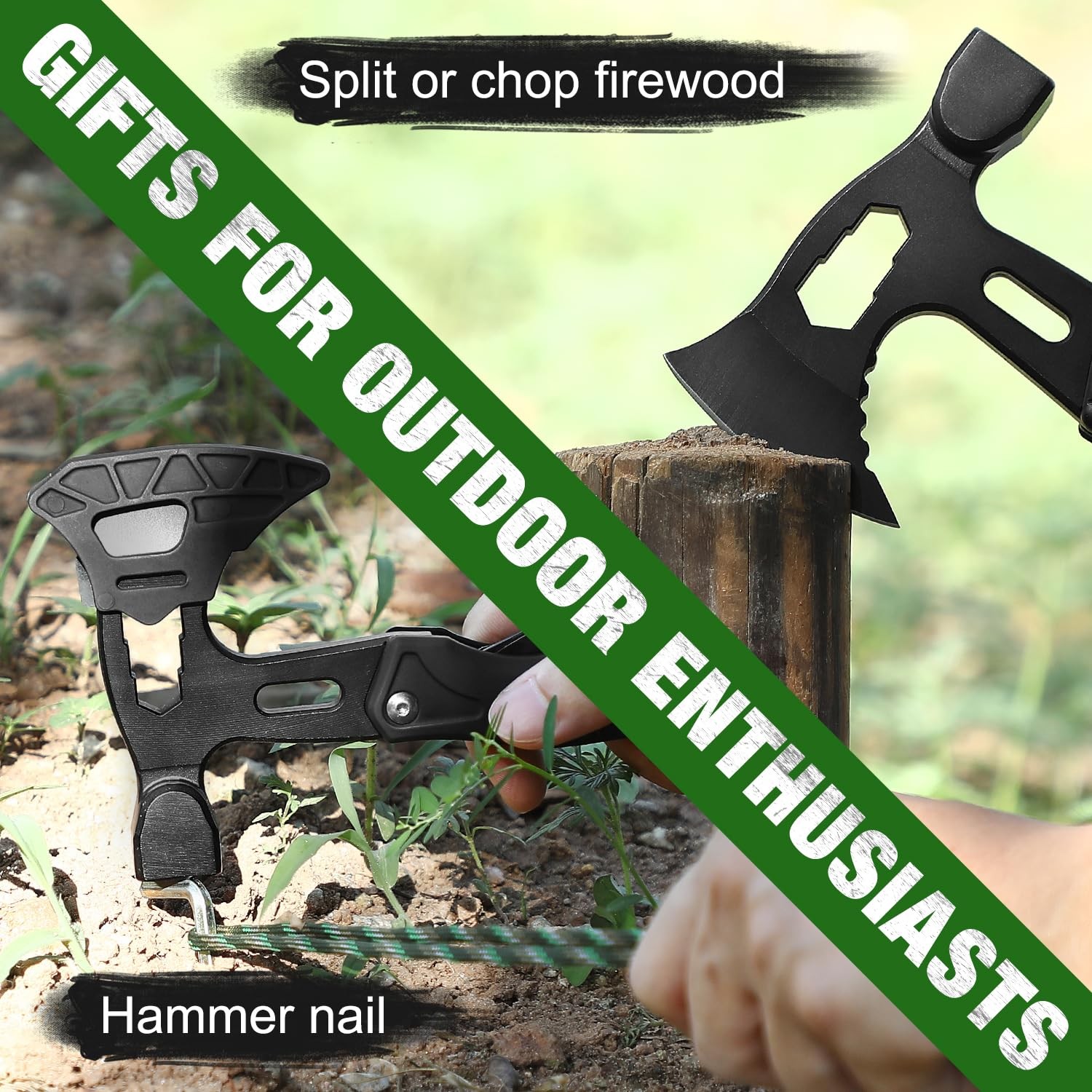 Fathers Day Dad Gifts from Daughter Son Wife, Upgrad 22 in 1 Camping Multitoo…