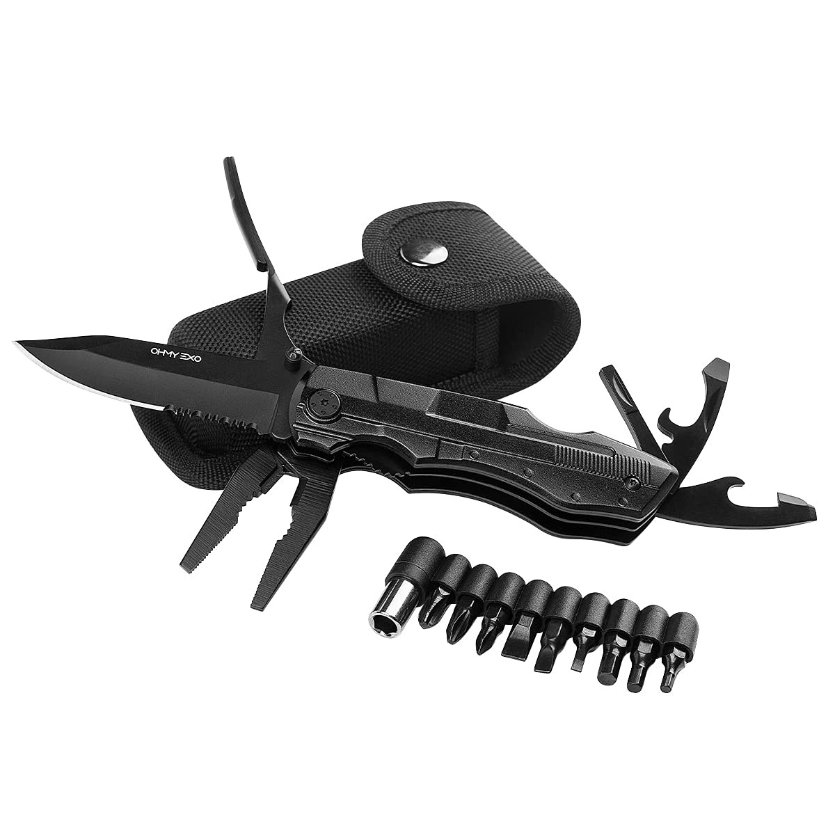 Stainless Steel Multi Tool Pocket Folding Knife Portable Utility Multitool W/pli
