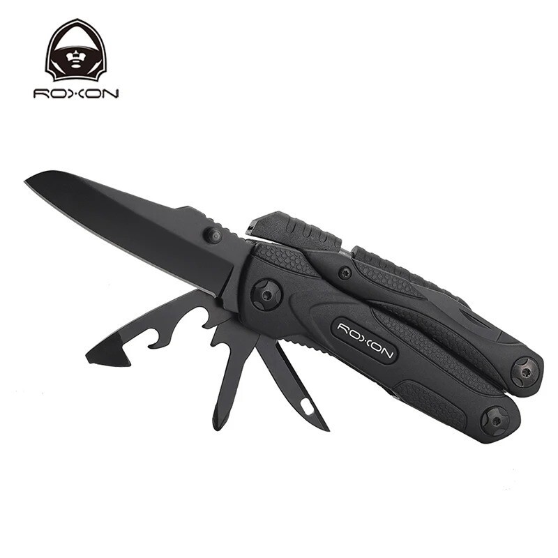Roxon CM1349 Multitool Plier Polymer Handle 14-in-1 Multitools Folding Plier
