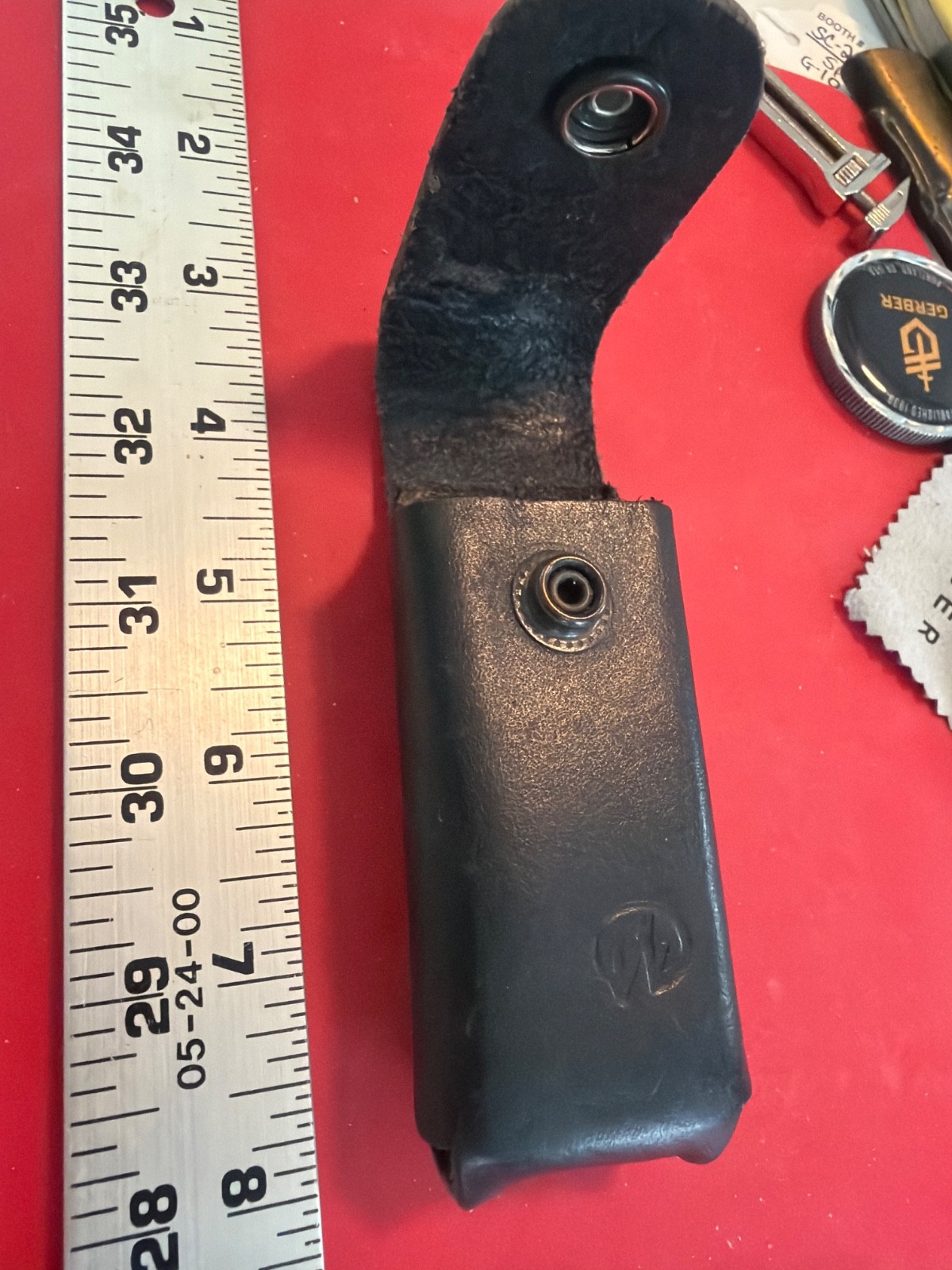 Leatherman SHEATH LOT Black Leather Sheath AND BLACK CORDUR SHEATH
