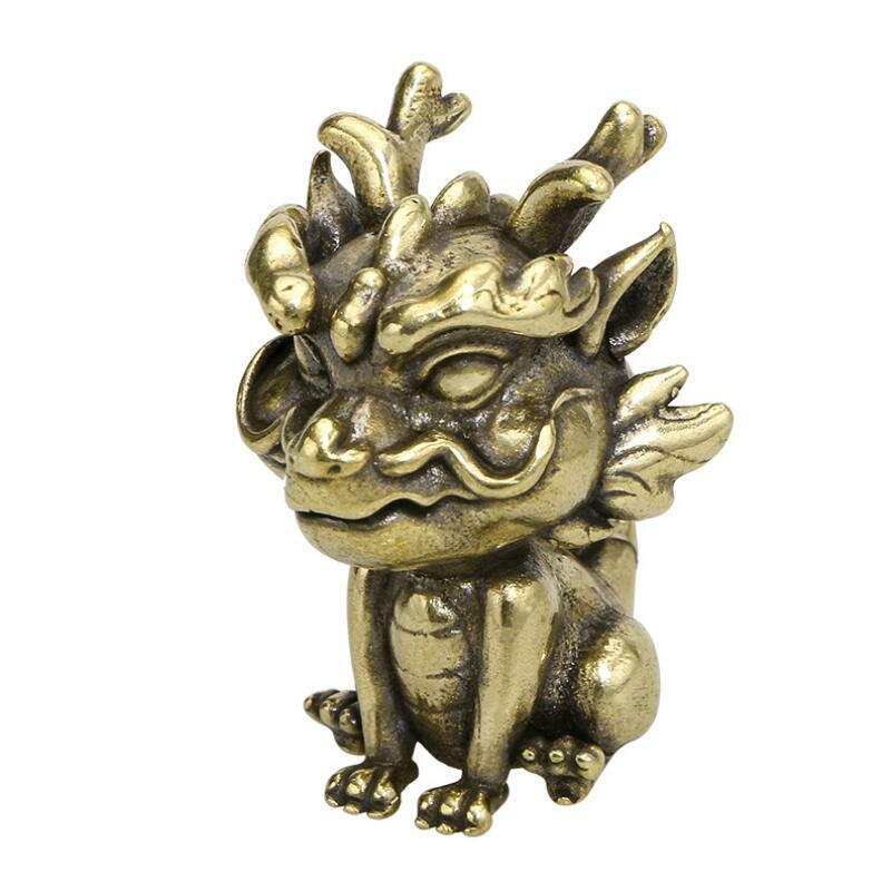 Small Brass Pixiu Statue Brass Pixiu Figurines 34*25 mm House Office Decor