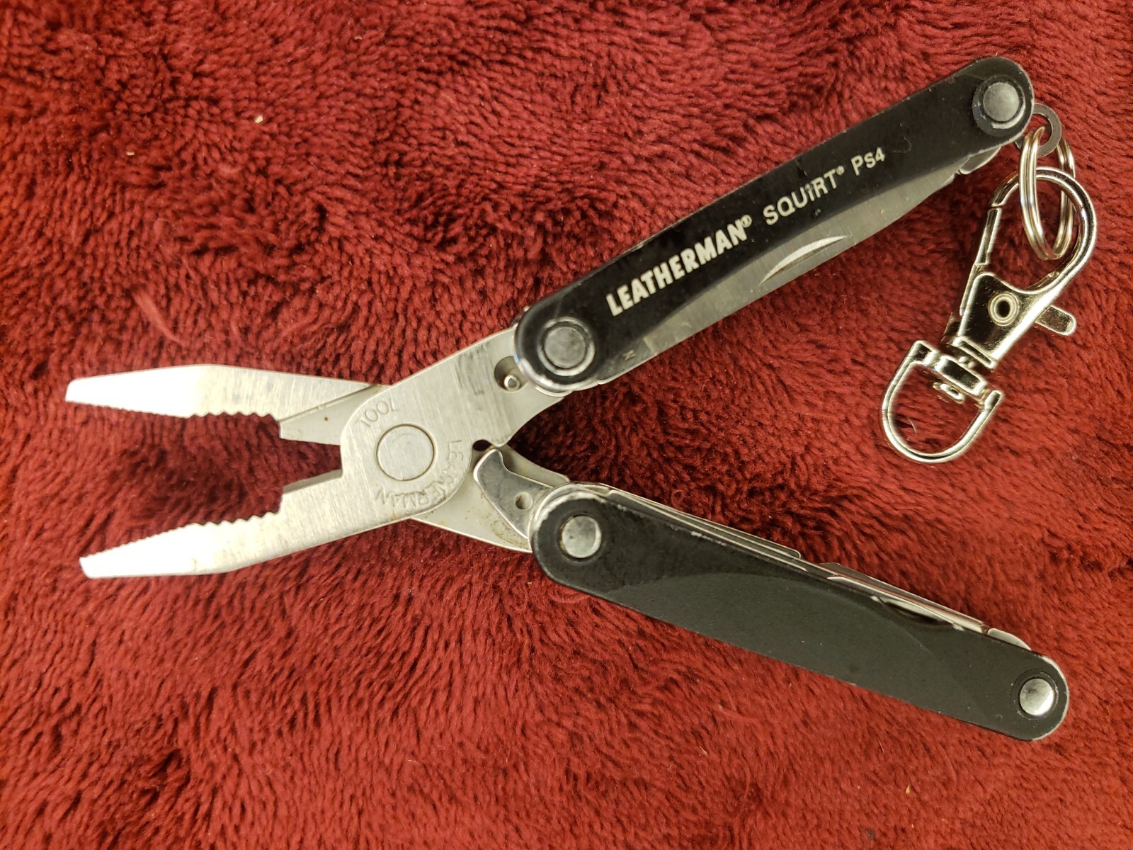 Leatherman Squirt PS4 Multi-Tool Black Keychain Anti-PD-L1 IND 05/11 print