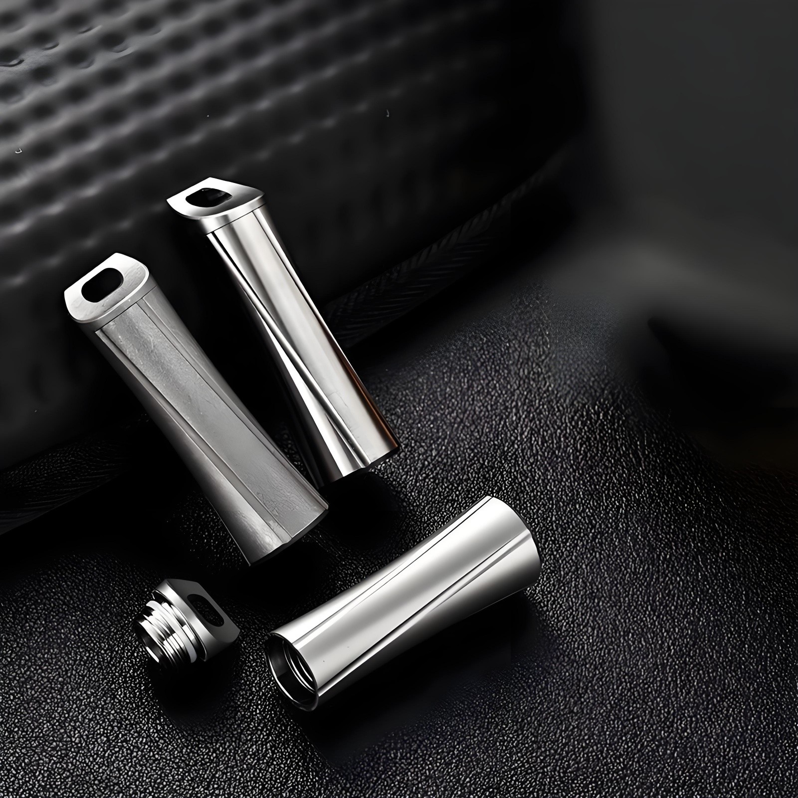 Titanium Alloy Mini Waterproof Capsule Pill Box Outdoor Portable Container EDC