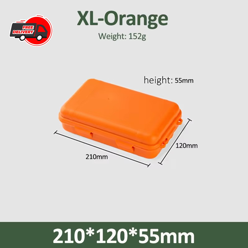 Outdoor Survival Kit Edc Waterproof Hard Case Sealed Storage Box Fishing Tools