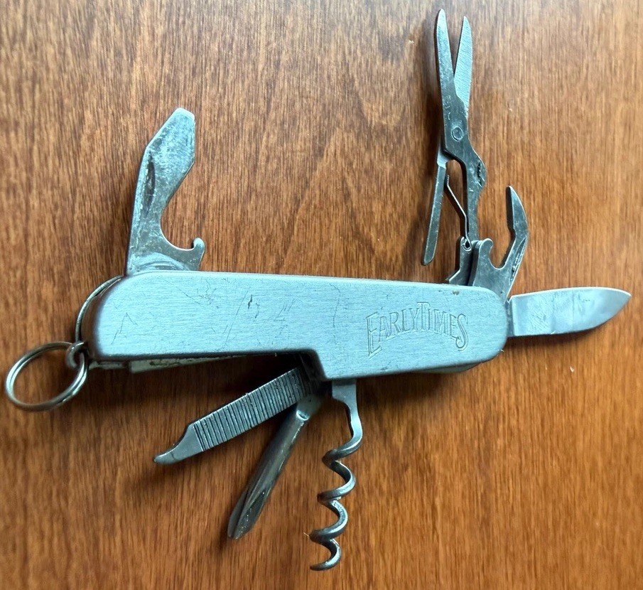 “Early Times Bourbon Whiskey” Multi-Tool Utility Pocket Knife