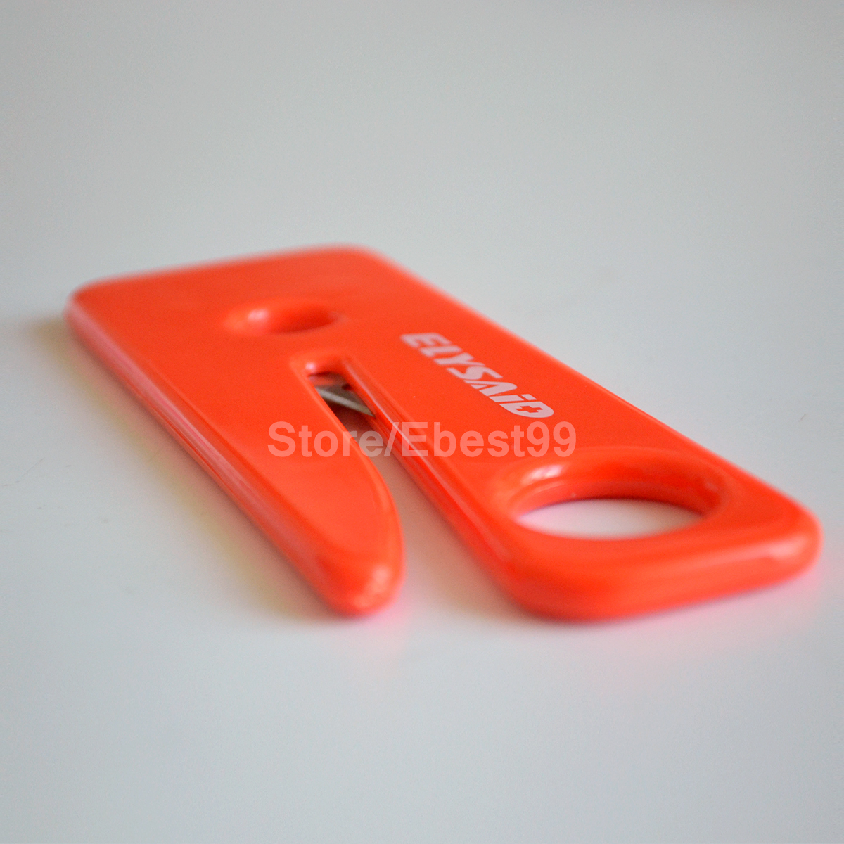 10pcs Seatbelt Cutter Safe Handle Razor Blade Car Seat Belt Knife Sharp Orange