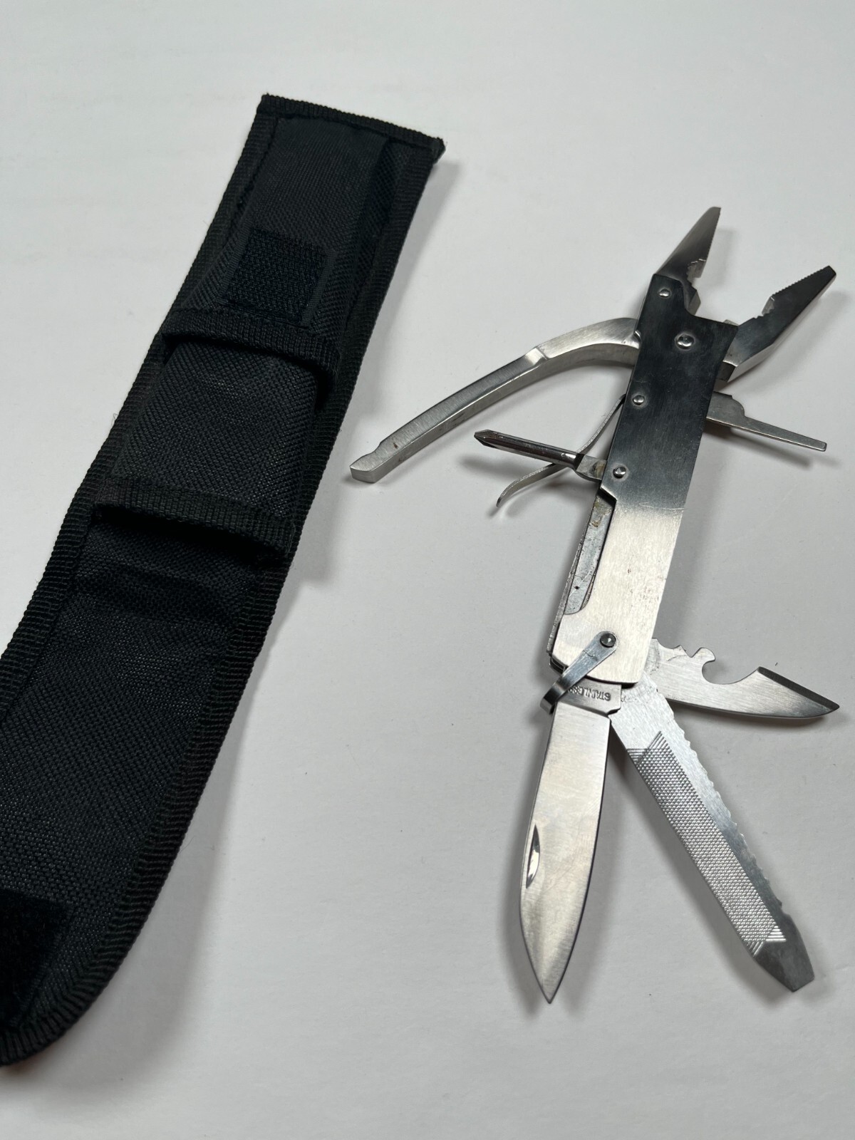 Multifunctional Tool Pocket Stainless Steel Blade Plier Long Nose With Sheath