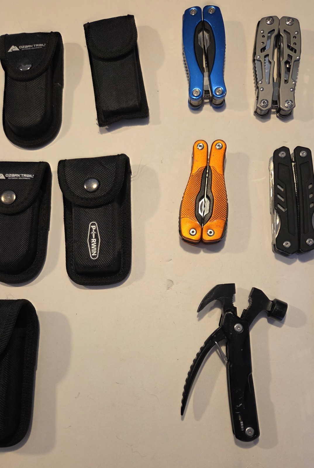 Bulk Lot of 21 Used Multi-Tool Knifes/Good Condition. Variety Bundle.