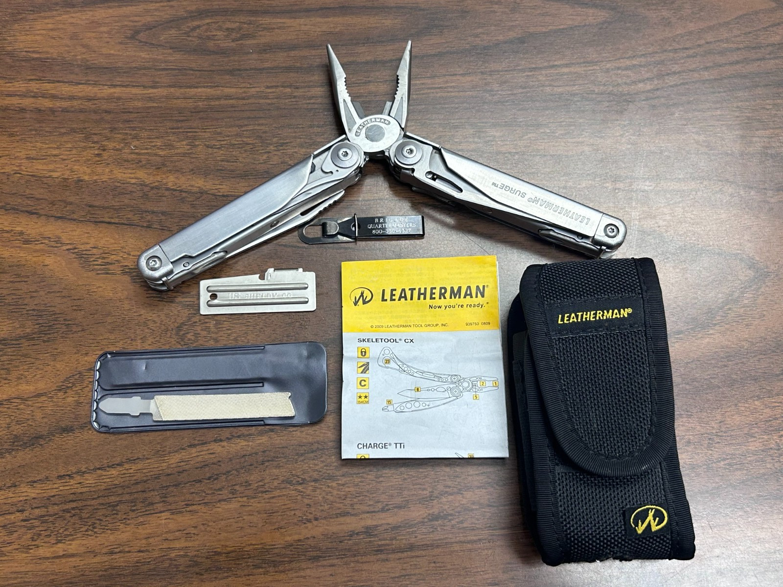Leatherman Surge Multi-Tool with Black Case & Accessories