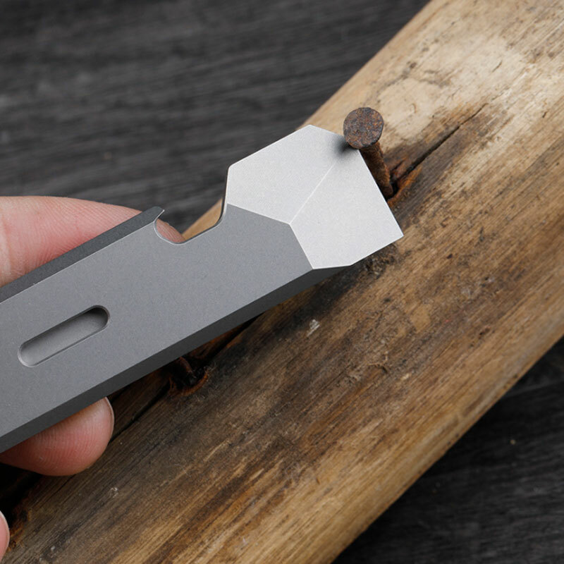 Mini TC4 Keychain Pry Bar Crowbar Bottle Opener Outdoor Multi EDC Tools