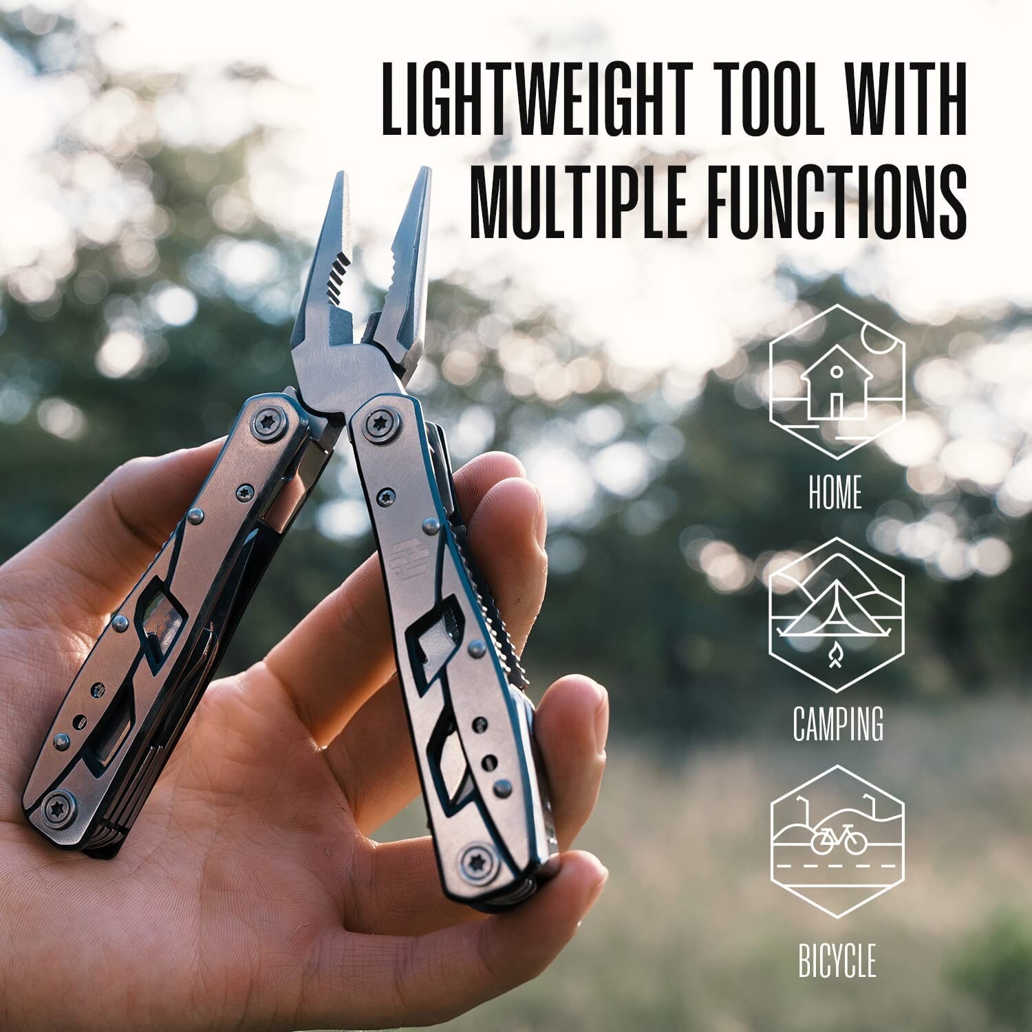 NEW Multitool Plier, 12 In 1 Stainless Steel Pocket Multi Tool w/ Durable Sheath