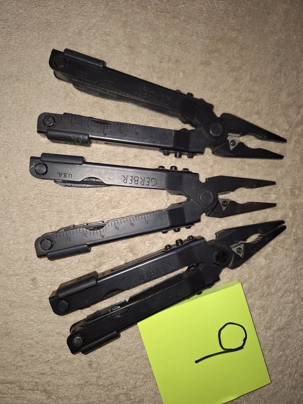 3 Black GERBER Multi Tools U.S.A. Camping Fishing Lot 9
