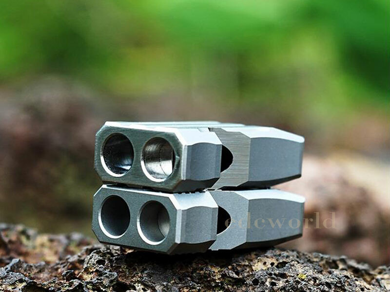 Titanium TC4 Portable Key chains Metal Treble Whistle Outdoor Survival EDC Tool