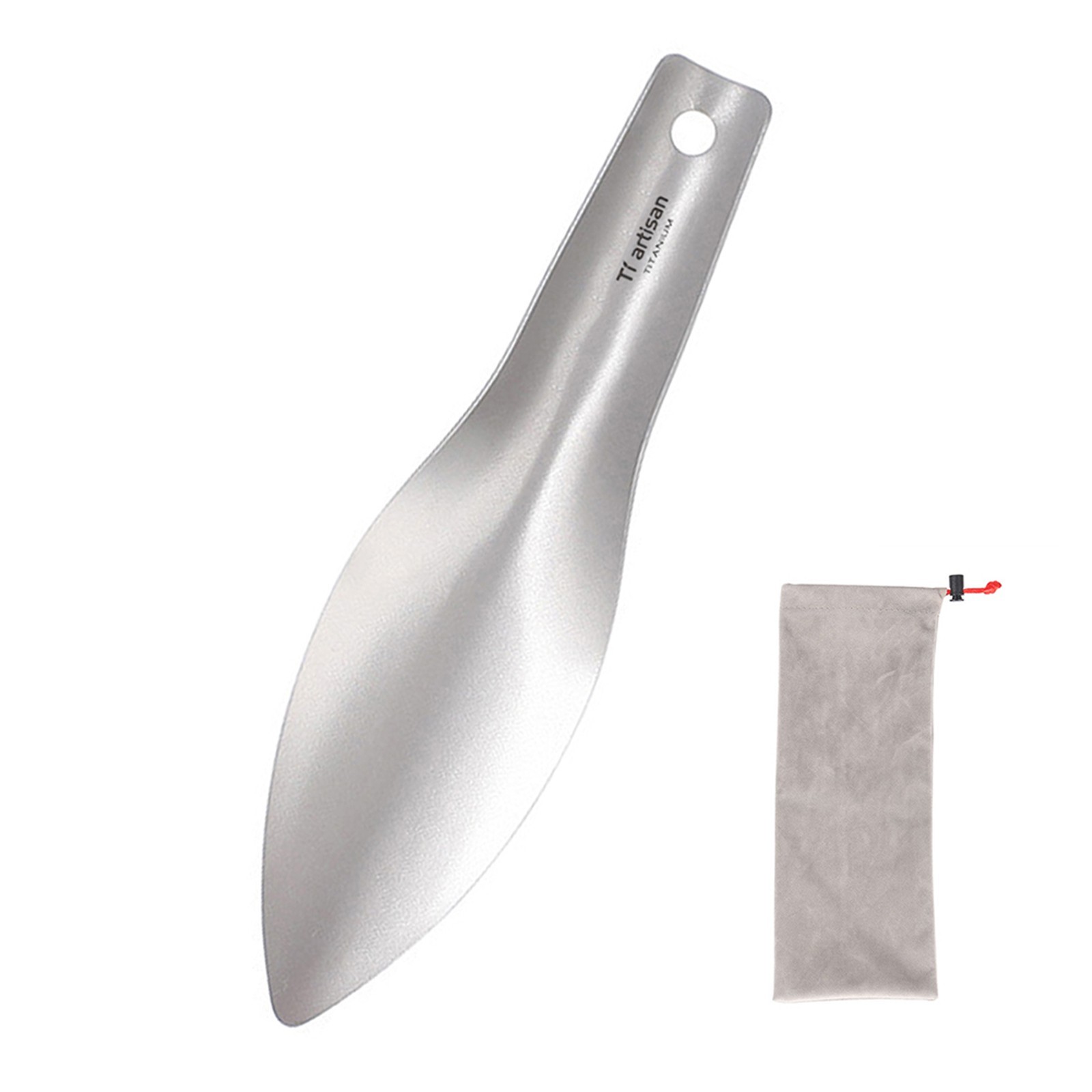 Curved Design Garden Trowel for Easy Digging Camping Hiking 155x40mm 0.8mm