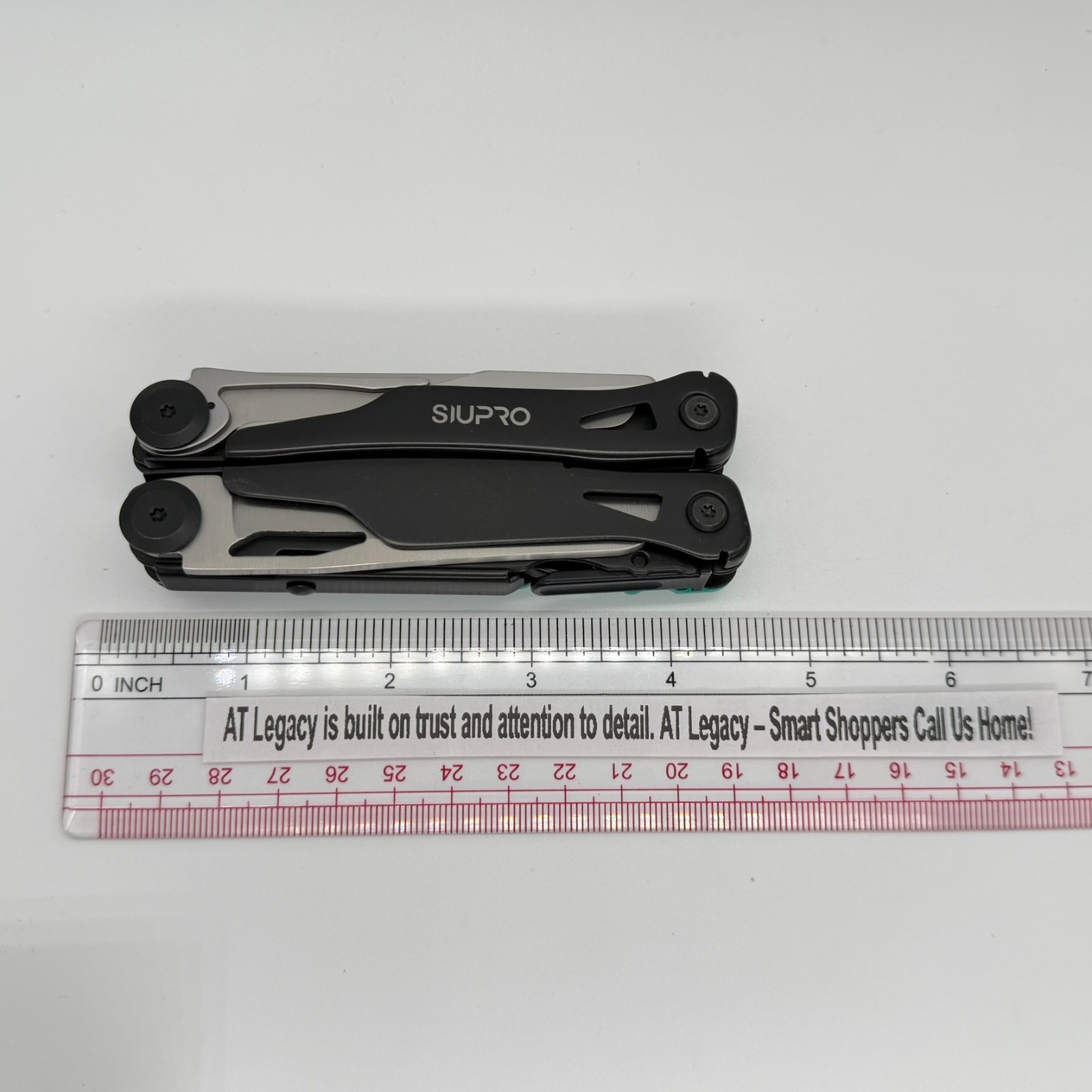 SIUPRO 18-in-1 Tactical Multi-Tool Black Stainless Steel Folding Pliers Sheath