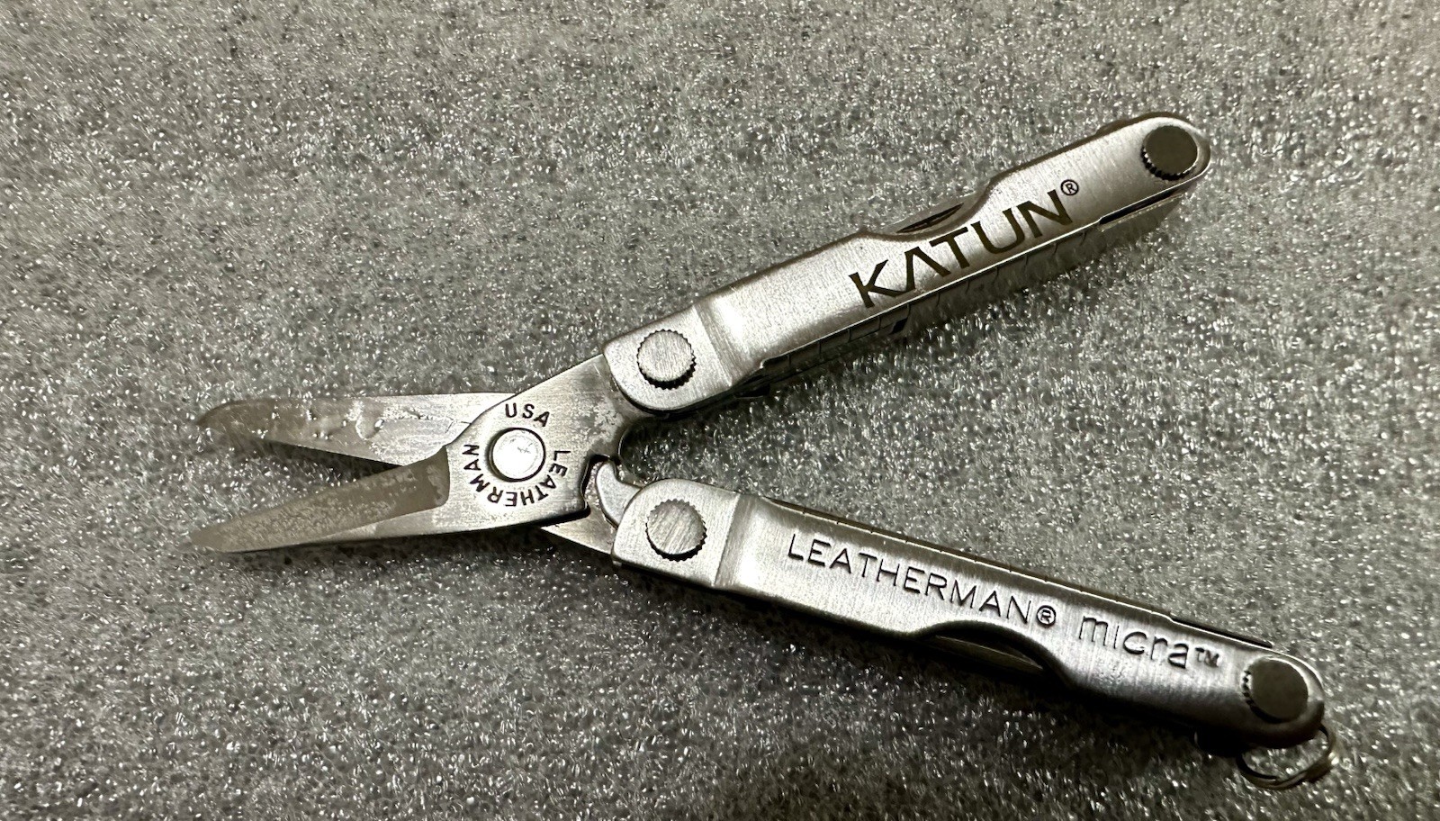 Vintage USA Pocket Tool Set: Leatherman Micra “PATS PEND” & Stanley 10-049 Knife
