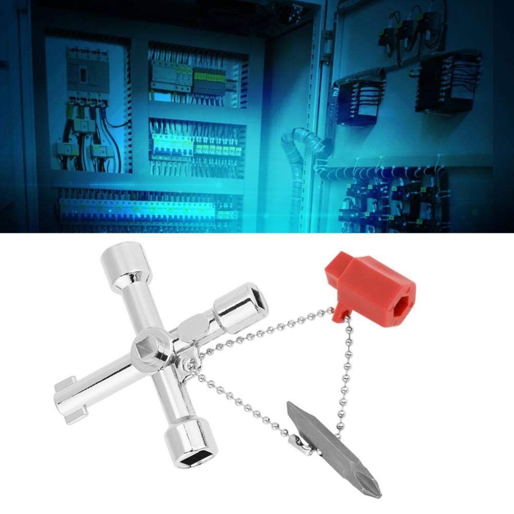 10pcs Universal Intersect Key, Multifunctional 4 Way, Electrical Cupboard Box