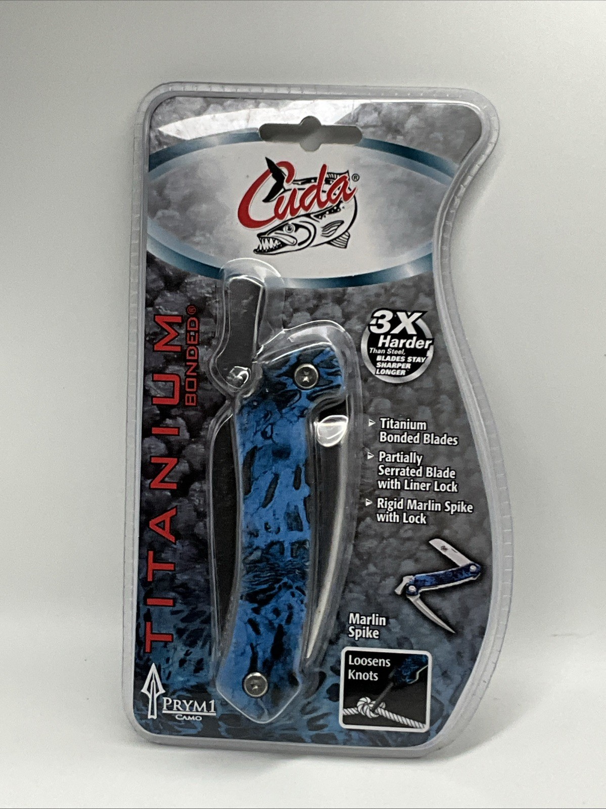Camillus Cuda Marlin Spike Blue Titanium Bonded Multi-Tool Folder 18395