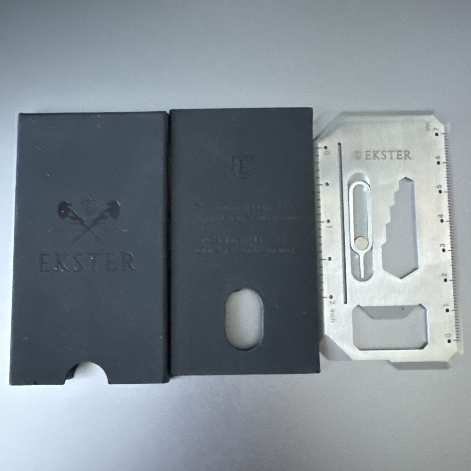 Ekster 8-in-1 Stainless Steel Tool Card – Silver