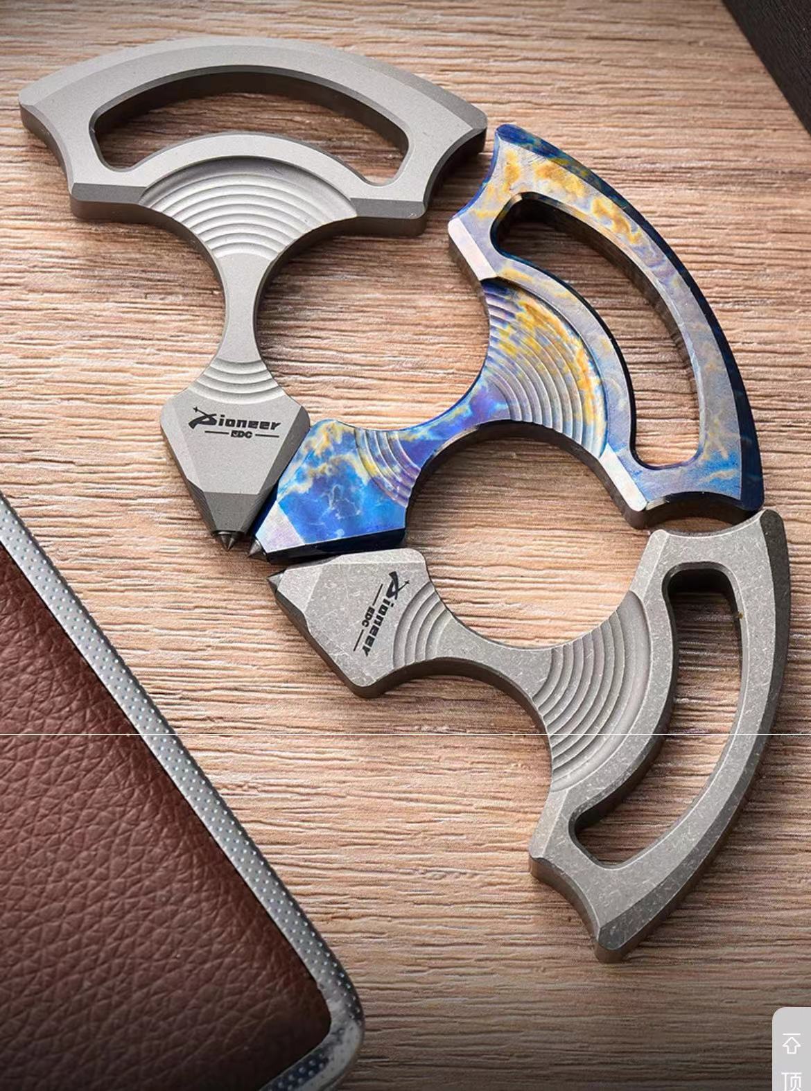 Titanium Pocket Pendant Mini Bottle Opener Keychain Multifunction EDC