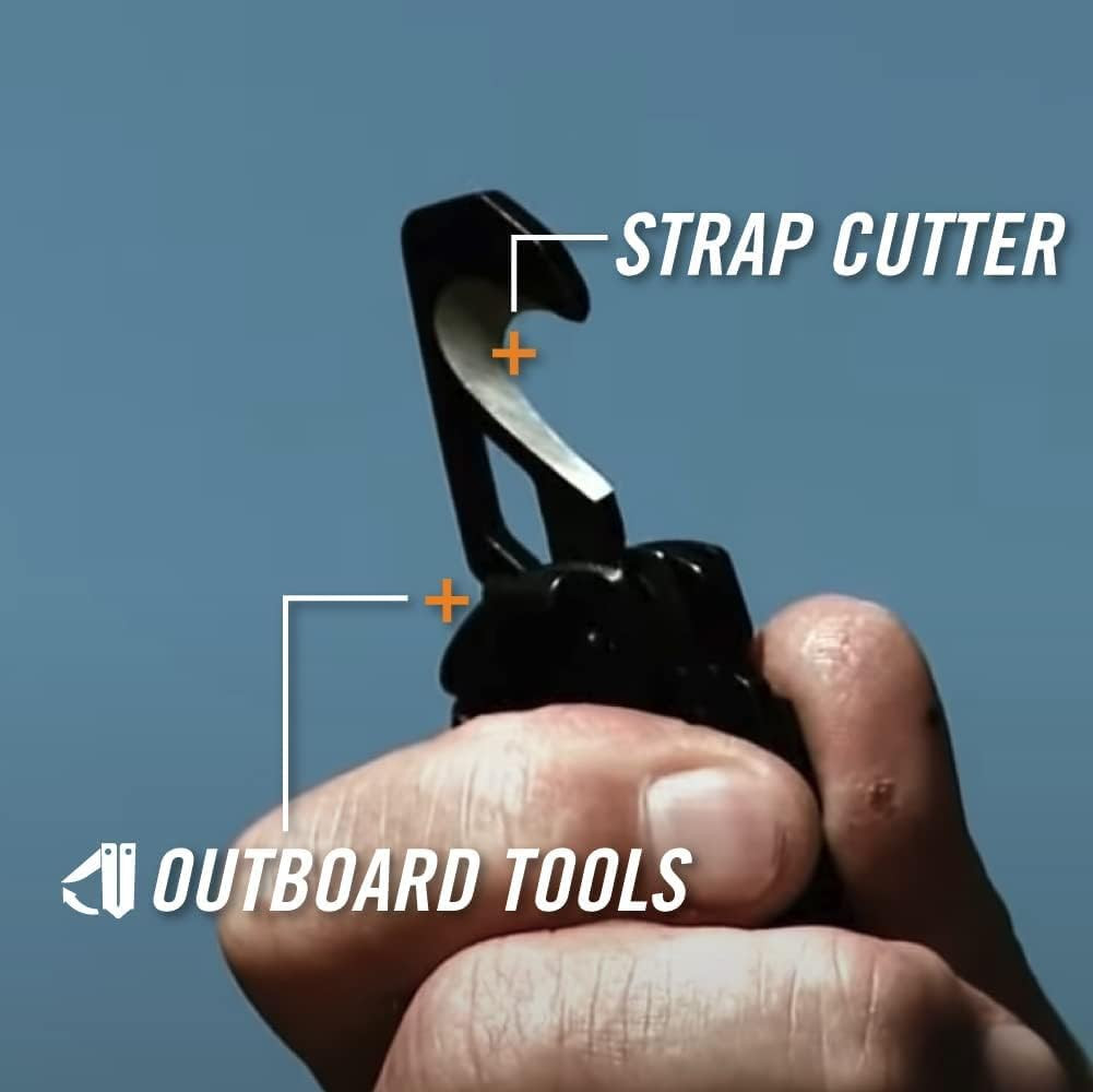 Gear Crucial EDC Multitool Pocket Knife with Clip and Strap Cutter for Camping a