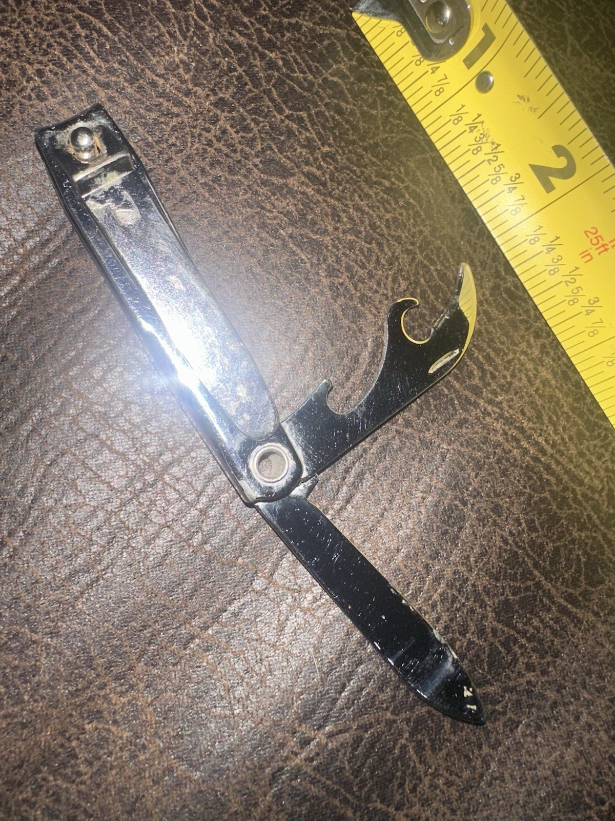 BELL 2.5″ Multi Tool Nail Clipper Stainless Steel with Knife & Bottle Opener