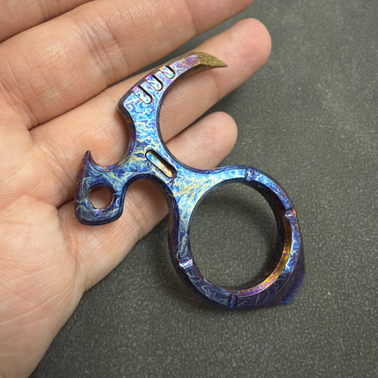 RIHE Design TC4 TITANIUM PRY Bar TOOL sickle EDC bottle opener-color