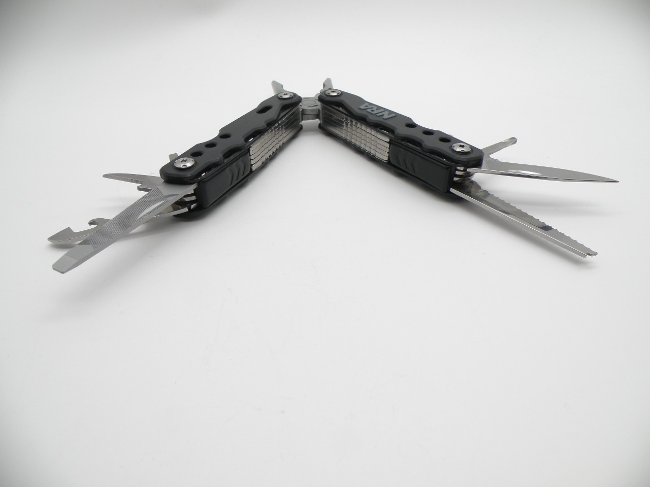 NRA Multi-Tool With Black Nylon Belt Case 22 Tools Survival Camping Handyman