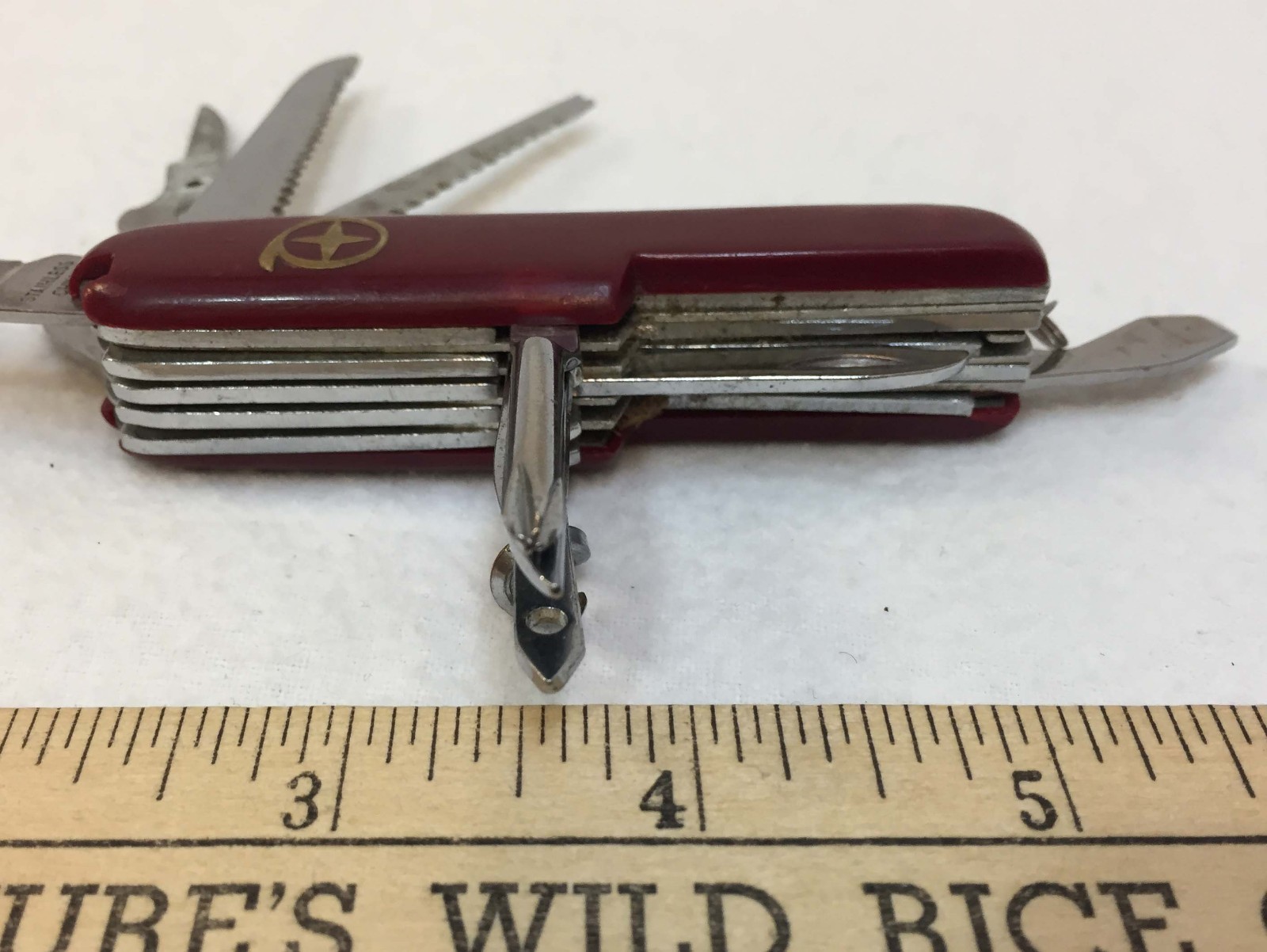 Pocket Knife Folding Multi Tool 12 Stainless Steel Tools Bonus 3 Blade 3″ Tool